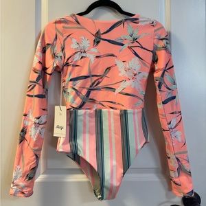 NWT Maaji Long Sleeve One Piece Swimsuit